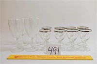Lot of 12 Vintage Stoneware Glasses - Small