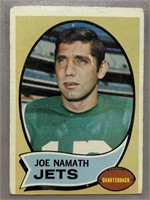 1970 JOE NAMATH TOPPS CARD