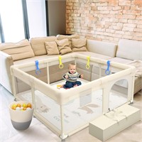 MiMi & Tom Baby Playpen with Mat Included - Safe