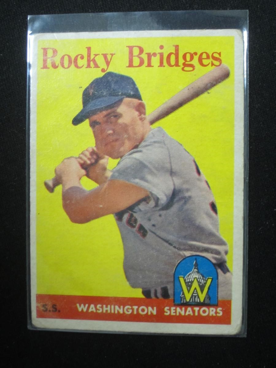 1958 TOPPS #274 ROCKY BRIDGES SENATORS