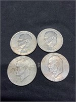 Group of 4 Eisenhower $1 1971-1976