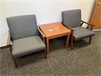 2 Office Chairs & Side Table