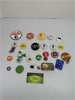 Assorted Buttons & Pins