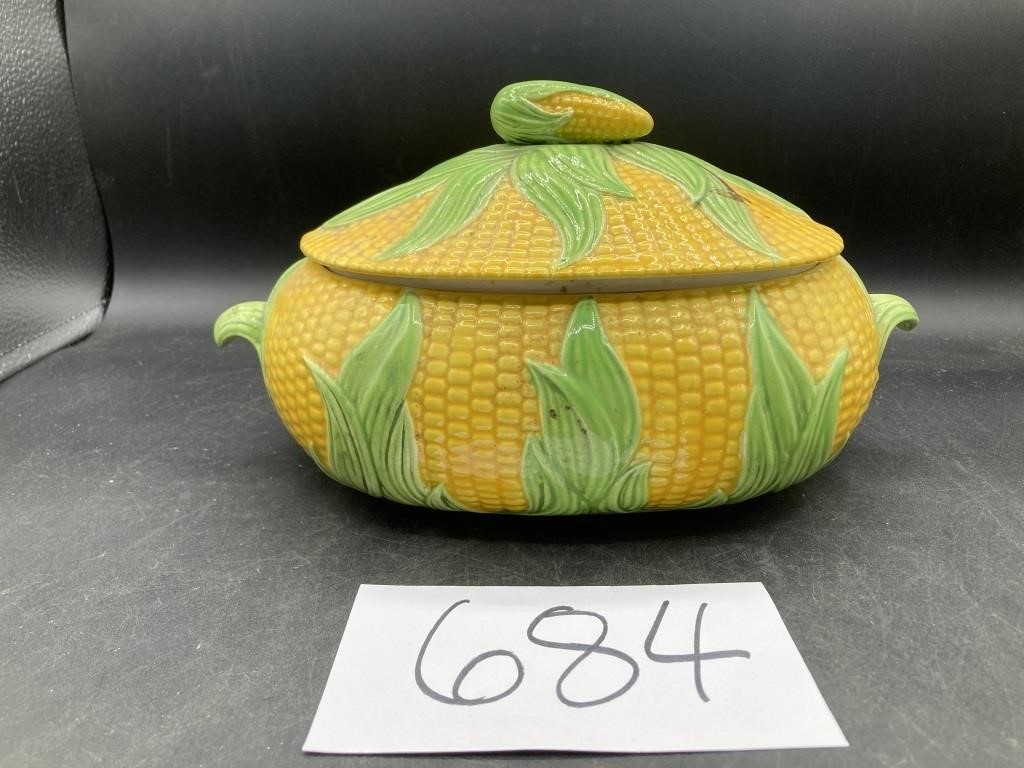 Vintage Ceramic Corn Serving Dish