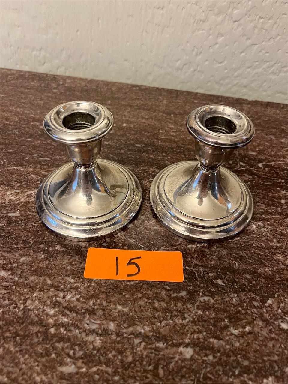 Gorham Sterling Candle Holders