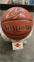 Tim Duncan/Tony Parker Autographed Basketball w/CO