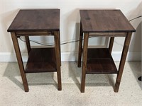 Pair of side tables modern 25 tall