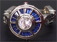 S925 stamped R2D2 Star wars ring size 8.5