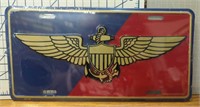 Us naval aviator USA made license tag