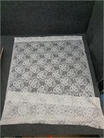 Lace curtain panel, 39.5" x 58"