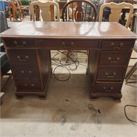 Vintage leather top desk