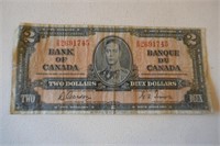 1937 Bank of Canada Two Dollar Note