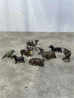 Metal animal figurines