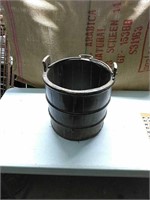 Vintage wood bucket, no bottom