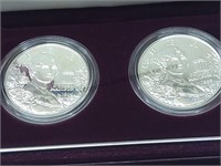 Dolley Madison two 1 oz silver coins