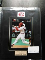 Pete Rose with COA