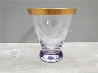 Gold Rim Vase