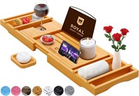 Luxury Bamboo Bathtub Caddy Tray