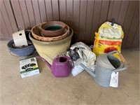 Pots and watering cans