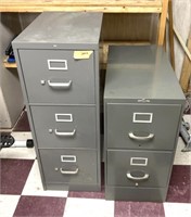 2-3 drawer, metal filing cabinets