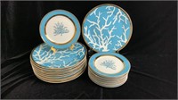 21 BLUE CORAL Plates by Colin Cowie