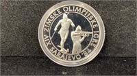 1984 Silver Biathalon 500 Dinara Proof Sarajevo