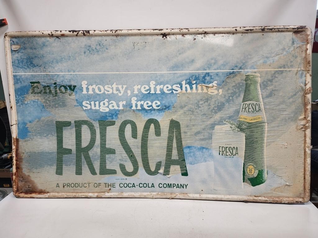 Large Fresca Soda Advertising Sign