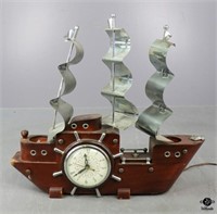 Wood &Metal Ship Clock