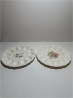 2 Egg dishes/ platters