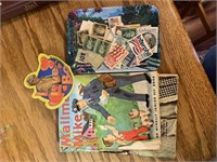 Vintage Mailman Mike Book and Stamps