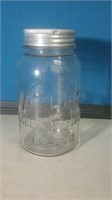 Vintage Atlas canning jar with lid and glass