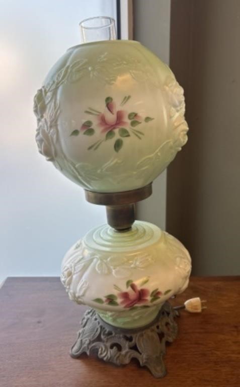 Hand Painted Gone With The Wind Lamp