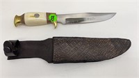 HANDMADE KNIFE 6.5" BLADE W/ LEATHER SHEATH