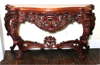 Handsome Carved Console Table