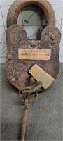 Leavenworth Federal prison padlock