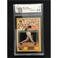 1987 Topps Barry Bonds Rc Gai 8.5