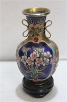 A Cloisonne Vase on Stand