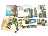 6 RPPC Postcards, Cyanotype, 40+ Lg. Postcards +