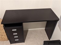 Small Black Wooden Desk