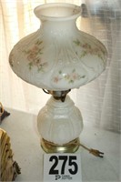Painted Glass Lamp 16"