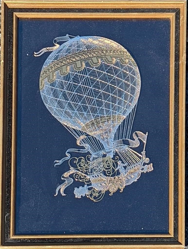 Silver & Gold Balloon Etching By Yves Beaujard