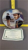 Showdown with Laredo, John Wayne collectors plate