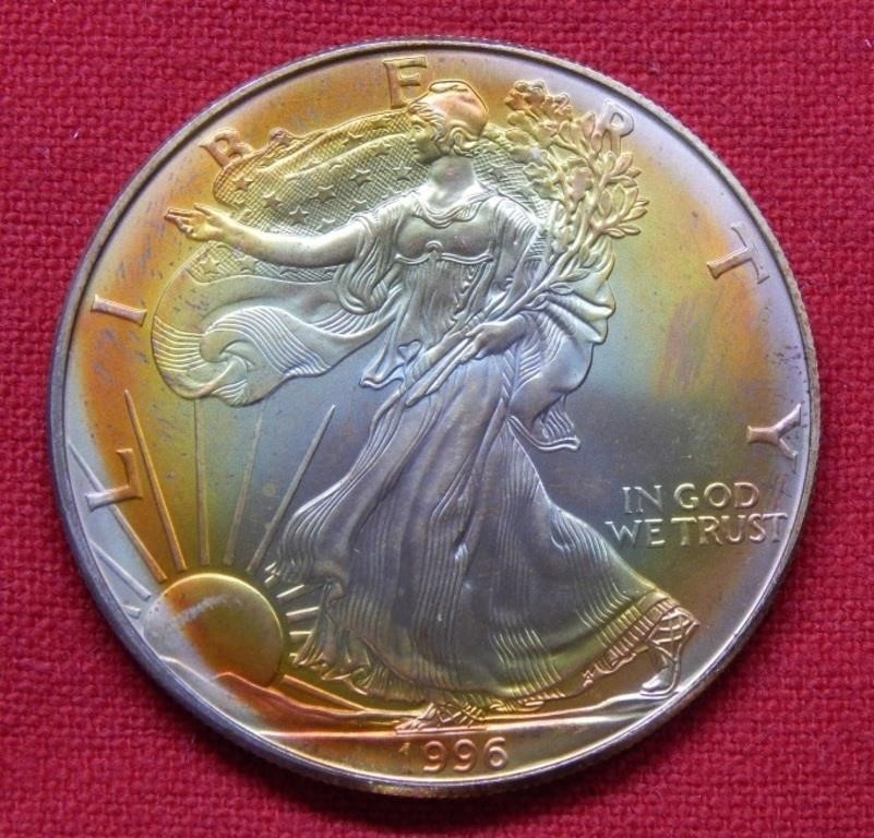 1996 American Eagle 1 Ounce Silver Toned