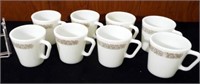 Pyrex Woodland Brown Mugs (8)