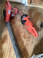Craftsman blower and B & D hedge trimmer