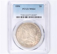 1896 Morgan Dollar PCGS MS64