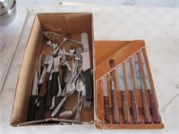 knife set and silverware