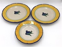 3 Pieces of Solimene Italian Ceramic Dishes