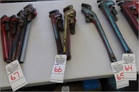 LOT, (4) 18" RIDGID PIPE WRENCHES
