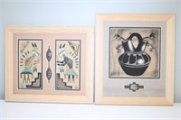 Framed Navajo Sandpaintings